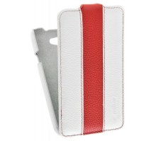 Кожаный чехол для HTC One X Melkco Leather Case - Limited Edition Jacka Type (White/Red LC)