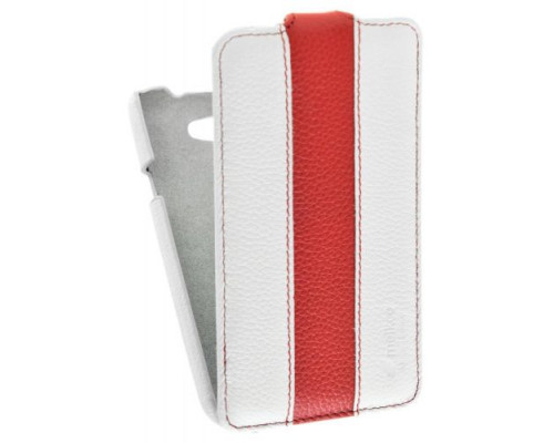 Кожаный чехол для HTC One X Melkco Leather Case - Limited Edition Jacka Type (White/Red LC)