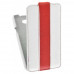 Кожаный чехол для HTC One X Melkco Leather Case - Limited Edition Jacka Type (White/Red LC)