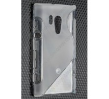 Чехол силиконовый для Sony Xperia Acro S / LT26w S-Line TPU (Прозрачно-матовый)