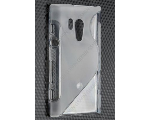 Чехол силиконовый для Sony Xperia Acro S / LT26w S-Line TPU (Прозрачно-матовый)