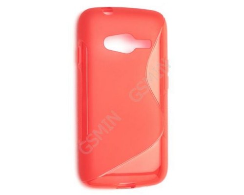 Чехол силиконовый для Samsung Galaxy Ace 4 Lite (G313h) S-Line TPU (Красный)