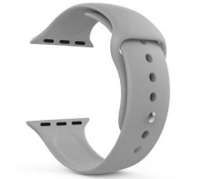 Ремешок силиконовый GSMIN Sport Band для Apple Watch 38/40mm (Серый)