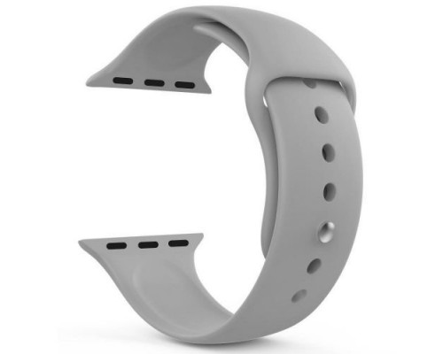 Ремешок силиконовый GSMIN Sport Band для Apple Watch 38/40mm (Серый)