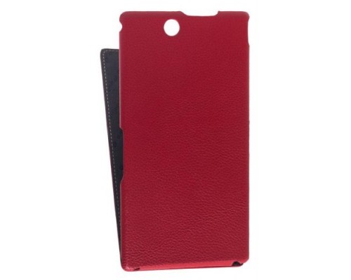 Кожаный чехол для Sony Xperia Z Ultra Melkco Premium Leather Case - Jacka Type (Red LC)