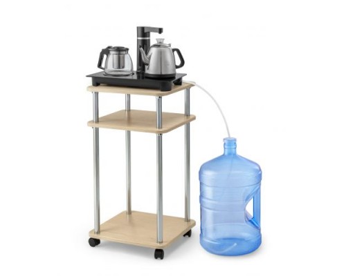 Электрочайник VATTEN DL201NFT - чайный столик с электрическим  и заварным чайниками, с краном и встроенной  электрической помпой для подачи воды