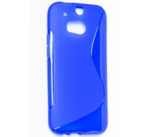 Чехол силиконовый для HTC One 2 M8 S-Line TPU (Синий)