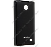 Чехол силиконовый для Nokia X Dual Sim Melkco Poly Jacket TPU (Black Mat)