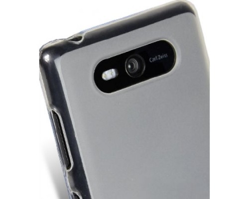 Чехол силиконовый для Nokia Lumia 820 Melkco Poly Jacket TPU (Transparent Mat)