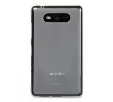 Чехол силиконовый для Nokia Lumia 820 Melkco Poly Jacket TPU (Transparent Mat)