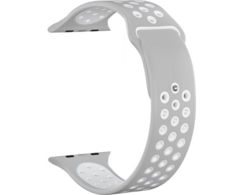 Ремешок силиконовый GSMIN Sport Edition для Apple Watch 42/44mm (Серый)