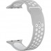Ремешок силиконовый GSMIN Sport Edition для Apple Watch 42/44mm (Серый)
