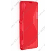 Чехол силиконовый для Sony Xperia M2 S-Line TPU (Красный)