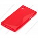 Чехол силиконовый для Sony Xperia M2 S-Line TPU (Красный)