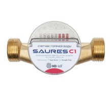 Счетчик воды горячей с радиомодулем SAURES C1, ДУ20, L130, NB-IoT МТС