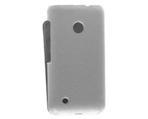 Кожаный чехол для Nokia Lumia 530 / 530 Dual Sim Melkco Premium Leather Case - Jacka Type (White LC)