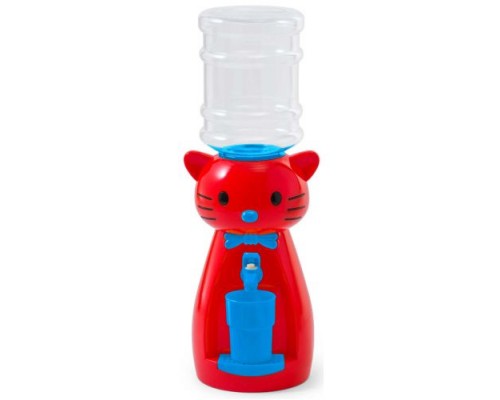 Детский кулер Vatten kids Kitty Red настольный миникулер со стаканчиком, без нагрева, без охлаждения