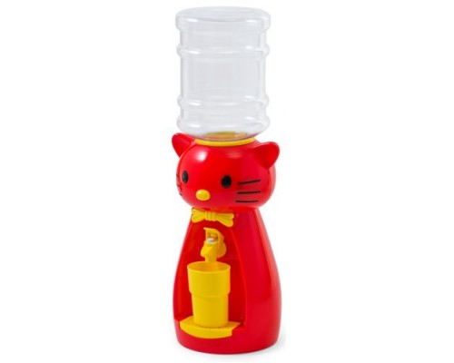 Детский кулер Vatten kids Kitty Red настольный миникулер со стаканчиком, без нагрева, без охлаждения