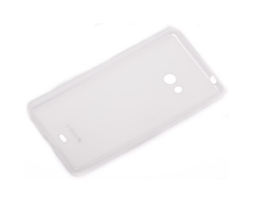 Чехол силиконовый для Microsoft Lumia 540 Dual sim Melkco Poly Jacket TPU (Transparent Mat)