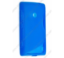 Чехол силиконовый для Nokia Lumia 520 / 525 S-Line TPU (Синий)