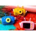Детский цифровой фотоаппарат GSMIN Fun Camera View с играми и селфи камерой 20 МП, FHD (Синий)