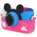 Детский цифровой фотоаппарат GSMIN Fun Camera Memory с играми (Розовый)