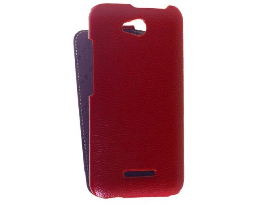 Кожаный чехол для HTC Desire 616 Dual Sim Melkco Premium Leather Case - Jacka Type (Red LC)