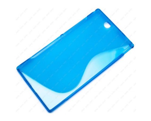 Чехол силиконовый для Sony Xperia Z Ultra S-Line TPU (Синий)