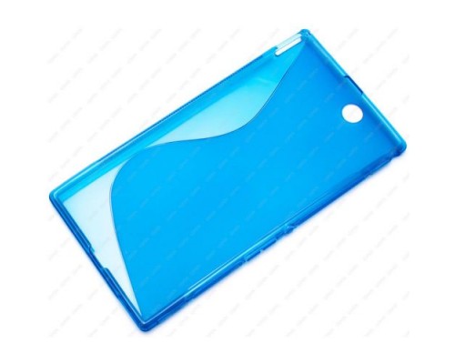 Чехол силиконовый для Sony Xperia Z Ultra S-Line TPU (Синий)