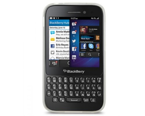 Чехол силиконовый для BlackBerry Q5 Melkco Poly Jacket TPU (Transparent Mat)