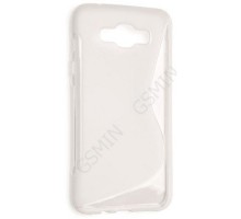 Чехол силиконовый для Samsung Galaxy E7 SM-E700F S-Line TPU (Прозрачно-Матовый)