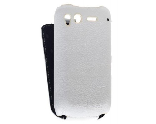 Кожаный чехол для HTC Desire S / G12 / S510e Melkco Leather Case - Jacka Type (White LC)