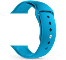 Ремешок силиконовый GSMIN Sport Band для Apple Watch 42/44mm (Голубой)
