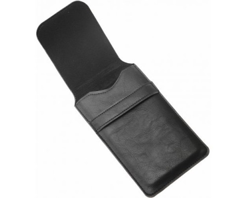 Чехол карман GSMIN с зажимом вертикальный на ремень универсальный 155x80 мм (5.5) (Черный)