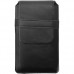 Чехол карман GSMIN с зажимом вертикальный на ремень универсальный 155x80 мм (5.5) (Черный)