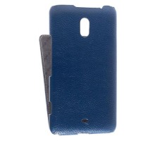 Кожаный чехол для Nokia Lumia 1320 Melkco Leather Case - Jacka Type (Dark Blue LC)