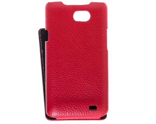 Кожаный чехол для Samsung Galaxy R (i9103) Melkco Premium Leather Case - Jacka Type (Red LC)