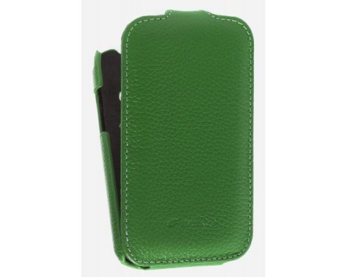 Кожаный чехол для Samsung Galaxy Ace Duos S6802 Melkco Premium Leather Case - Jacka Type (Green LC)