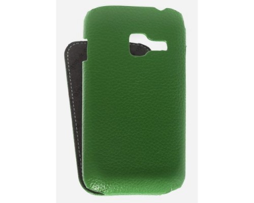 Кожаный чехол для Samsung Galaxy Ace Duos S6802 Melkco Premium Leather Case - Jacka Type (Green LC)