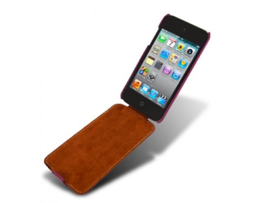 Кожаный чехол для iPod Touch 4 Melkco Leather Case - Jacka Type (Purple LC)