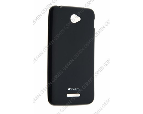 Чехол силиконовый для Sony Xperia E4 Melkco Poly Jacket TPU (Black Mat)