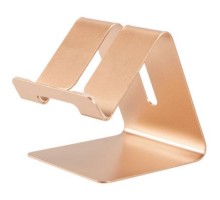 Универсальная металлическая подставка GSMIN B18 для телефона или планшета (Розовое золото)
