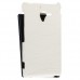 Кожаный чехол для Sony Xperia ZL / L35h Melkco Leather Case - Jacka Type (Crocodile Print Pattern - White)