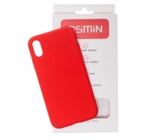 Силиконовый чехол GSMIN Soft-touch для Apple iPhone X/XS (Красный)