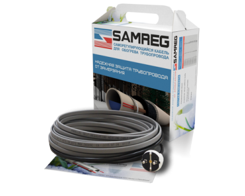 Комплект кабеля Samreg 16-2 (14м) 16 Вт для обогрева труб