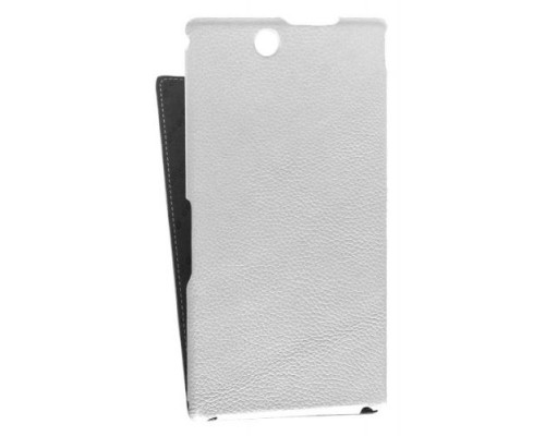 Кожаный чехол для Sony Xperia Z Ultra Melkco Premium Leather Case - Jacka Type (White LC)