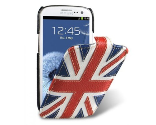 Кожаный чехол для Samsung Galaxy S3 (i9300) Melkco Premium Leather Case - Craft Edition Jacka Type - The Nations Britain