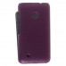 Кожаный чехол для Nokia Lumia 530 / 530 Dual Sim Melkco Premium Leather Case - Jacka Type (Purple LC)