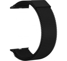 Ремешок металлический GSMIN Milanese Loop для Apple Watch 38/40mm (Черный)