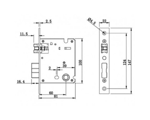 Электронный кодовый замок MirLock PT668 с TTLock